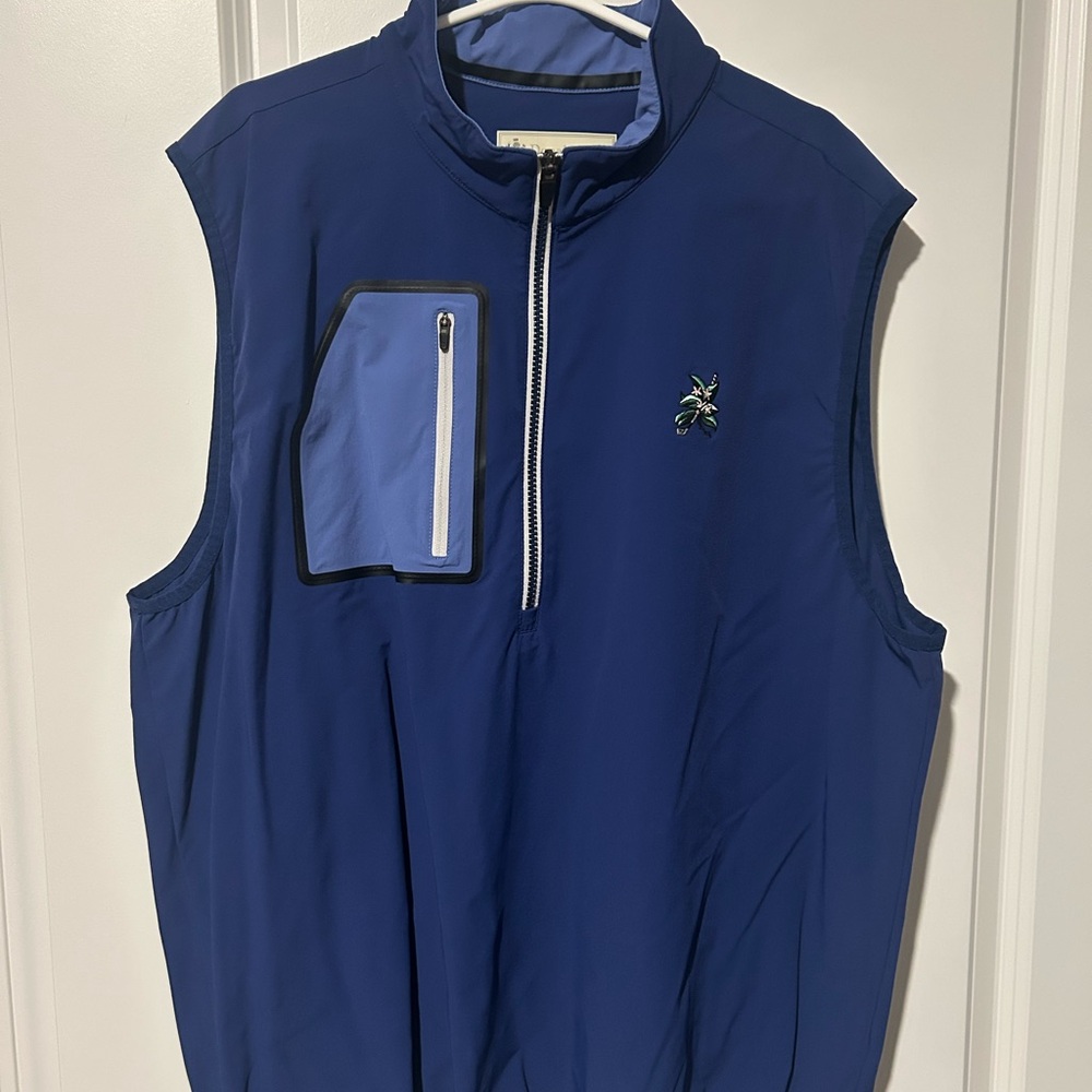 Men's Blue Golf Vest Jacket